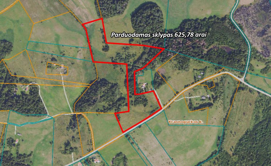 Parduodamas kitos paskirties sklypas Kreiviškių k., Molėtų r. sav., 625.78 a ploto 1