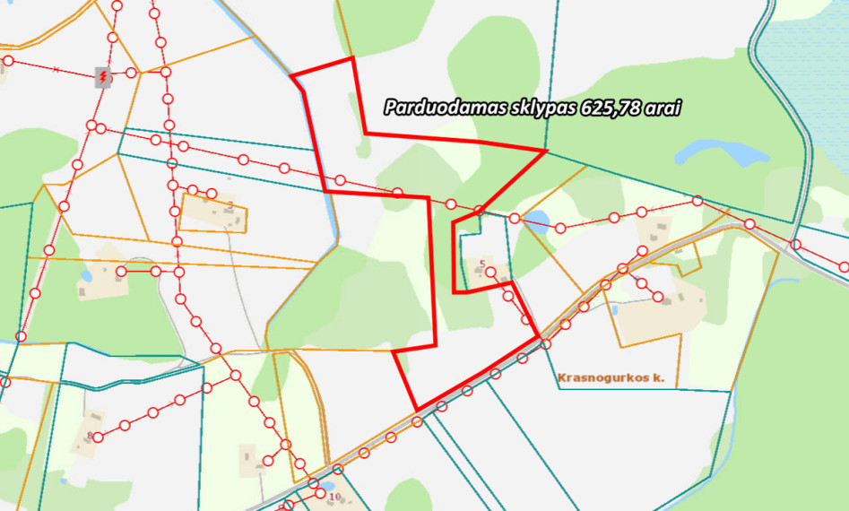 Parduodamas kitos paskirties sklypas Kreiviškių k., Molėtų r. sav., 625.78 a ploto 2