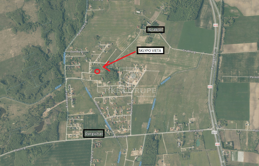 Parduodamas sklypas Grabių k., Klaipėdos r. sav., 21 a ploto 1