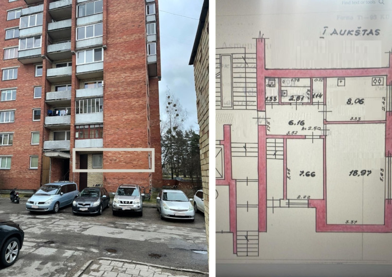 Parduodamas butas Liškiavos g., Druskininkų m., Druskininkų sav., 46.13 m2 ploto, 2 kambariai 2