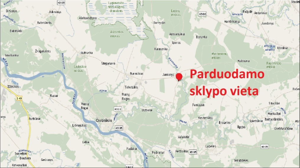 Parduodamas  sklypas Janionių k., Širvintų r. sav., 1336 a ploto 10