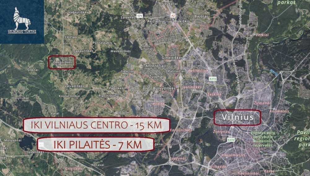 Parduodamas kitos paskirties sklypas Čekoniškių k., Vilniaus r. sav., 775 a ploto 9