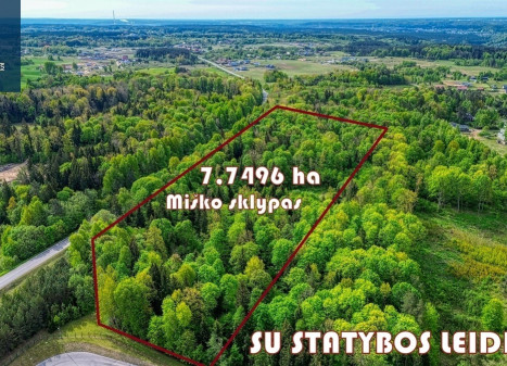 Parduodamas kitos paskirties sklypas Čekoniškių k., Vilniaus r. sav., 775 a ploto