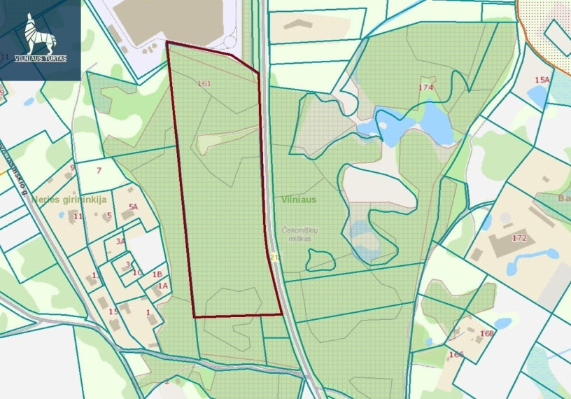 Parduodamas sklypas Čekoniškių k., Vilniaus r. sav., 775 a ploto 2