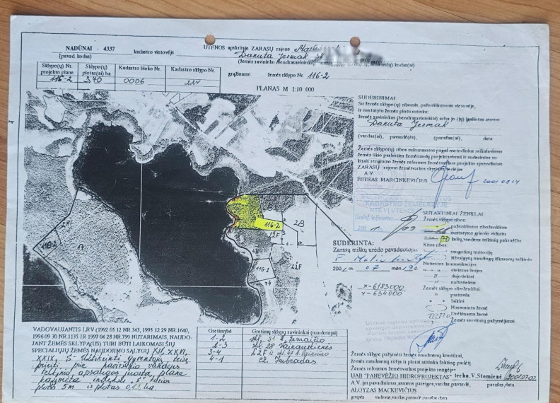 Parduodamas sklypas Maršoniškių k., Zarasų r. sav., 370.00 a ploto 2