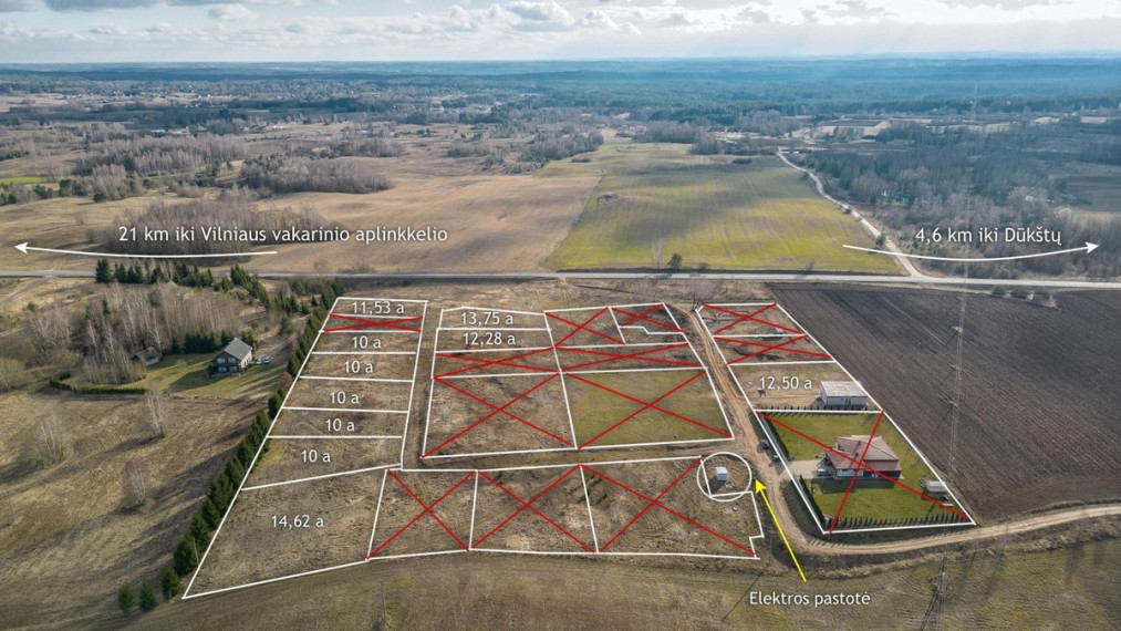 Parduodamas  sklypas Dvariškių g., Jurkiškių vs., Vilniaus r. sav., 10 a ploto 2