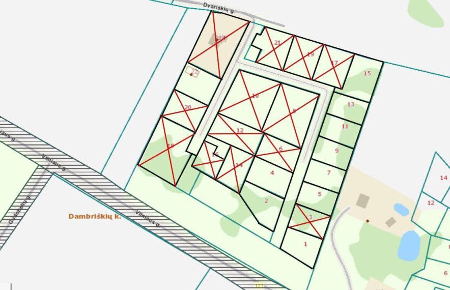 Parduodamas  sklypas Dvariškių g., Jurkiškių vs., Vilniaus r. sav., 10 a ploto 6