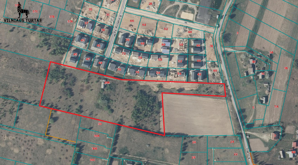 Parduodamas sklypas Trakto g., Didžiasalio k., Vilniaus r. sav., 233 a ploto 1