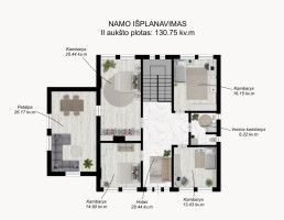 Parduodamas namas Bražuolės g., Trakų Vokė, Vilniaus m., Vilniaus m. sav., 393.29 m2 ploto, 2 aukštai 4