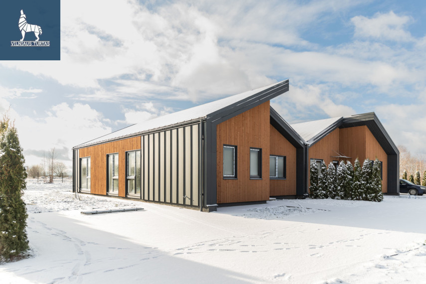 Parduodamas namas Vilniaus r. sav., Daržininkų k., Ugniažolių g., 115.74 m2 ploto, 1 aukštai 2