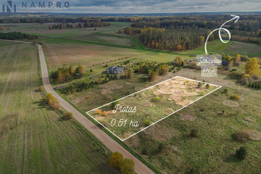 Parduodamas sklypas Galinių g., Beržiškių k., Vilniaus r. sav., 51 a ploto 2