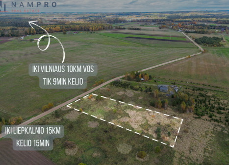 Parduodamas  sklypas Galinių g., Beržiškių k., Vilniaus r. sav., 51 a ploto