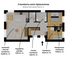 Parduodamas namas Vilniaus m. sav., Vilniaus m., Mažieji Gulbinai, Vorutos g., 110 m2 ploto, 2 aukštai 25