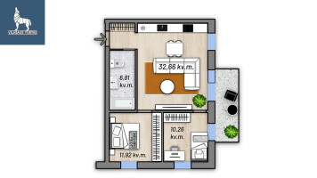 Parduodamas butas Žaibo g., Lazdynėliai, Vilniaus m., Vilniaus m. sav., 62 m2 ploto, 3 kambariai 21