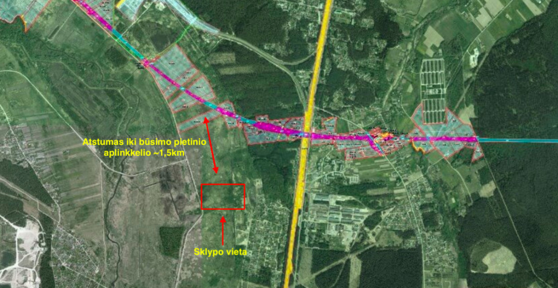Parduodamas sklypas Melekonių k., Vilniaus r. sav., 872.52 a ploto 3