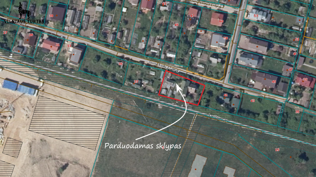 Parduodamas kitos paskirties sklypas Gurių Sodų 27-oji g., Pavilnys, Vilniaus m., Vilniaus m. sav., 7.6 a ploto 1