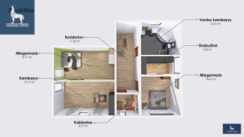 Parduodamas namas Filaretų g., Didžiasalio k., Vilniaus r. sav., 183.65 m2 ploto, 2 aukštai 22
