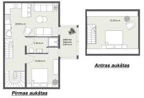 Parduodamas butas Kalno g., Neringos m., Neringos sav., 60.27 m2 ploto, 3 kambariai 34
