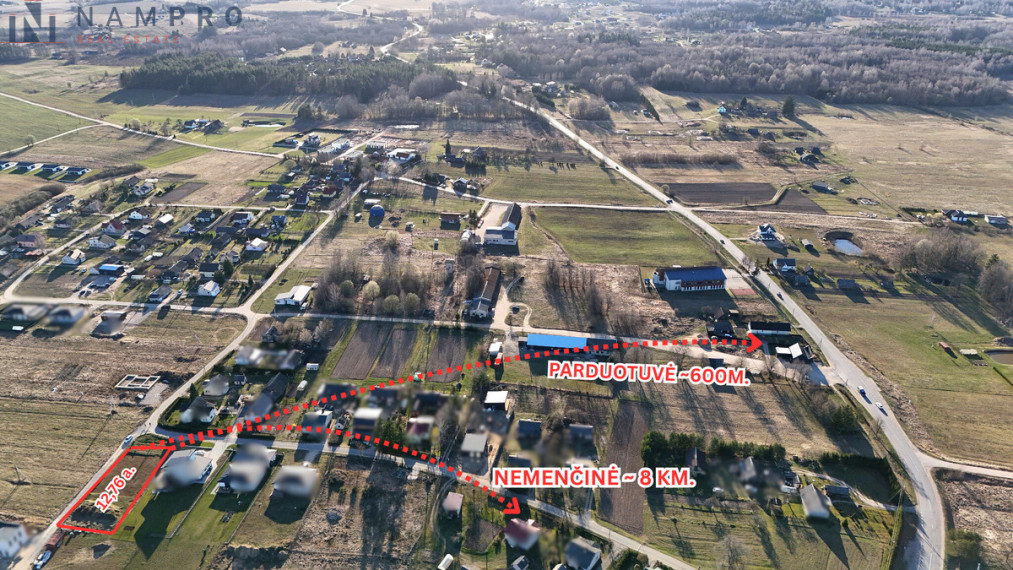 Parduodamas kitos paskirties sklypas Ažulaukės g., Ažulaukės k., Vilniaus r. sav., 12.76 a ploto 6