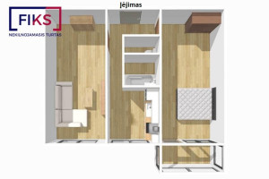 Parduodamas butas Liaudies g., Kėdainių m., Kėdainių r. sav., 50.00 m² ploto 2 kambariai 16