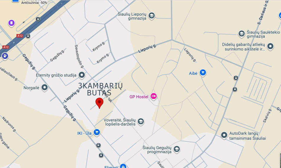 Parduodamas butas Saulės tak., Lieporiai, Šiaulių m., Šiaulių m. sav., 61.74 m² ploto 3 kambariai 23