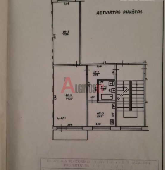 Parduodamas butas Baltijos pr., Baltijos, Klaipėdos m., Klaipėdos m. sav., 45 m² ploto 2 kambariai 2
