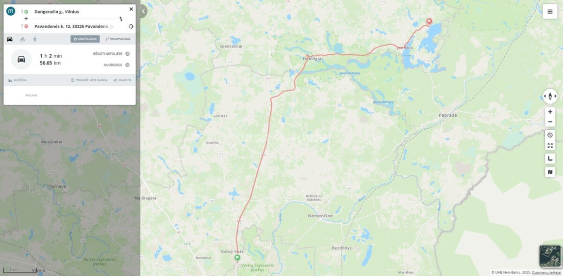 Parduodamas namų valdos paskirties sklypas Pavandenės k., Molėtų r. sav., 99.07 a ploto 3