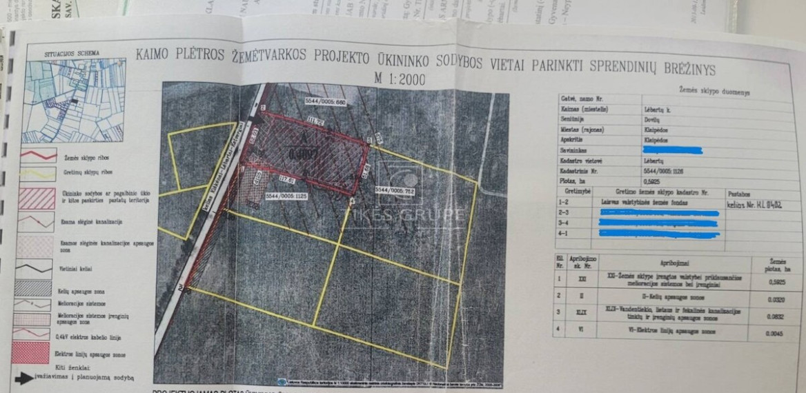 Parduodamas sklypas Lėbartų k., Klaipėdos r. sav., 59 a ploto 4