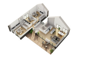 Parduodamas namas Tvenkinio g., Ketvergių k., Klaipėdos r. sav., 139 m2 ploto, 1 aukštai 5