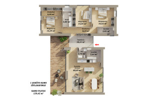 Parduodamas namas Tvenkinio g., Ketvergių k., Klaipėdos r. sav., 139 m2 ploto, 1 aukštai 6