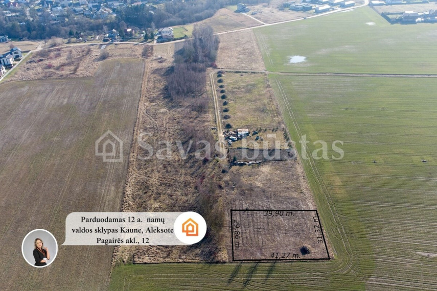 Parduodamas  sklypas Kauno m. sav., Kauno m., Aleksotas, Pagairės akl., 12 a ploto 1