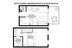 Parduodamas butas Paribio g., Žvėrynas, Vilniaus m., Vilniaus m. sav., 55.28 m2 ploto, 2 kambariai 27