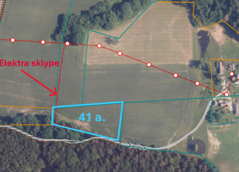 Parduodamas kitos paskirties sklypas Saulėtekių k., Kauno r. sav., 414 a ploto