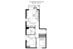 Parduodamas butas M. Mažvydo g., Pilaitė, Vilniaus m., Vilniaus m. sav., 62.52 m2 ploto, 3 kambariai 17