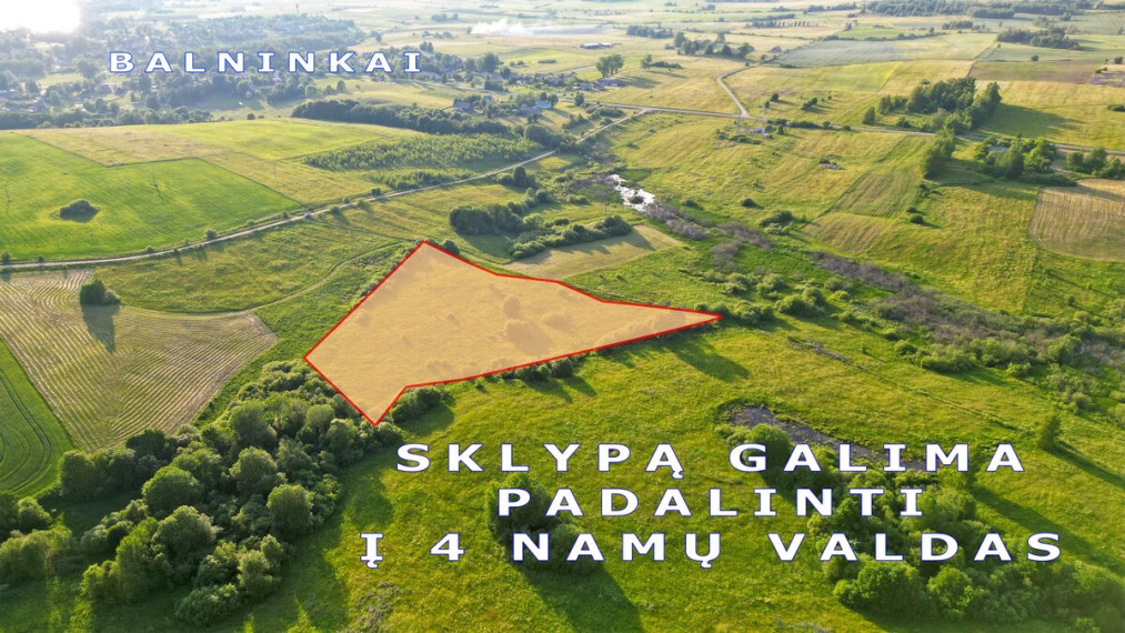 Parduodamas  sklypas Alaušų g., Balninkų mstl., Molėtų r. sav., 137 a ploto 3