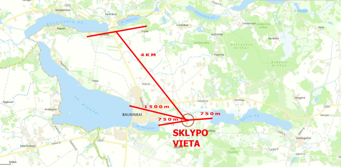 Parduodamas  sklypas Alaušų g., Balninkų mstl., Molėtų r. sav., 137 a ploto 9