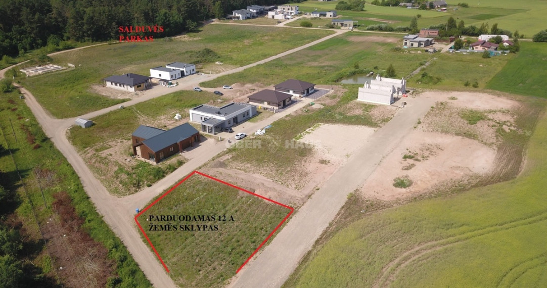 Parduodamas namų valdos paskirties sklypas Salduvės g., Žuvininkų k., Šiaulių r. sav., 12 a ploto 1