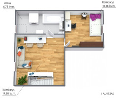 Parduodamas butas Mykolo Marcinkevičiaus g., Santariškės, Vilniaus m., Vilniaus m. sav., 90.65 m2 ploto, 4 kambariai 35