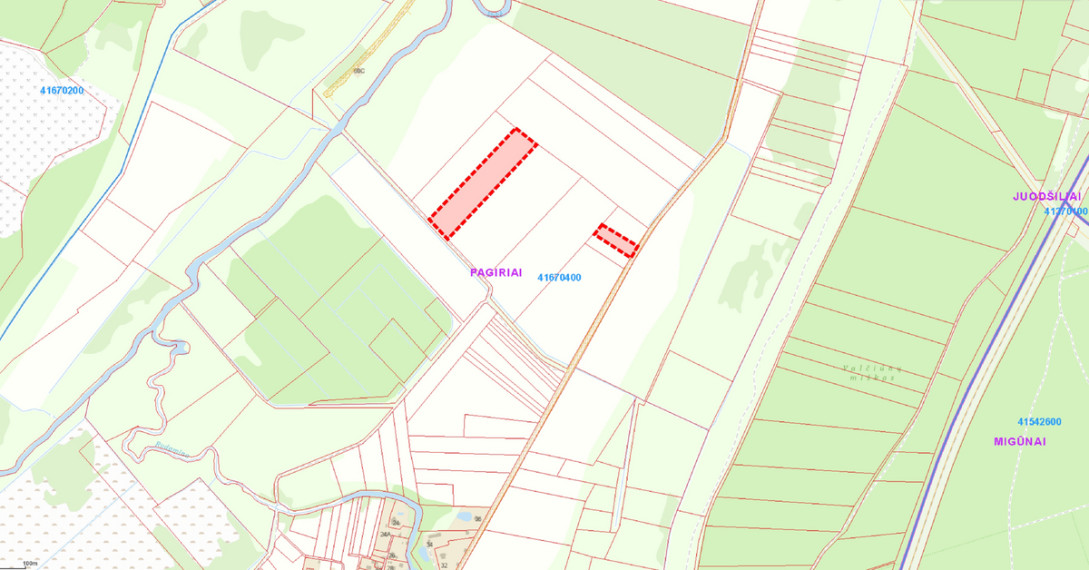 Parduodamas žemės ūkio paskirties sklypas Merešlėnų k., Vilniaus r. sav., 250 a ploto 2