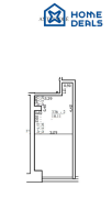 Parduodamas butas Titnago g., Žemieji Paneriai, Vilniaus m., Vilniaus m. sav., 33.53 m² ploto 2 kambariai 22