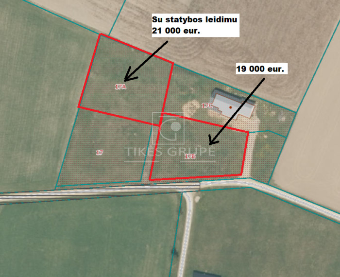 Parduodamas  sklypas Gargždupio g., Kvietinių k., Klaipėdos r. sav., 15 a ploto 1