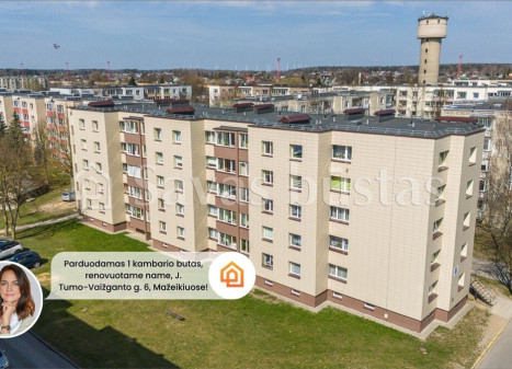 Parduodamas butas J. Tumo-Vaižganto g., Mažeikių m., Mažeikių r. sav., 36.05 m2 ploto, 1 kambariai