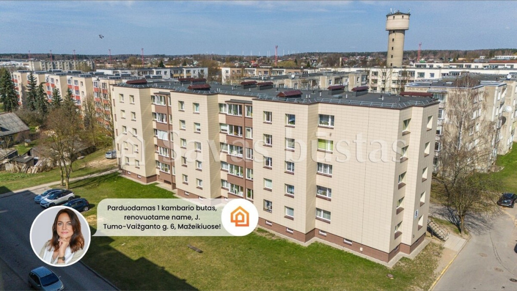 Parduodamas butas J. Tumo-Vaižganto g., Mažeikių m., Mažeikių r. sav., 36.05 m2 ploto, 1 kambariai 1
