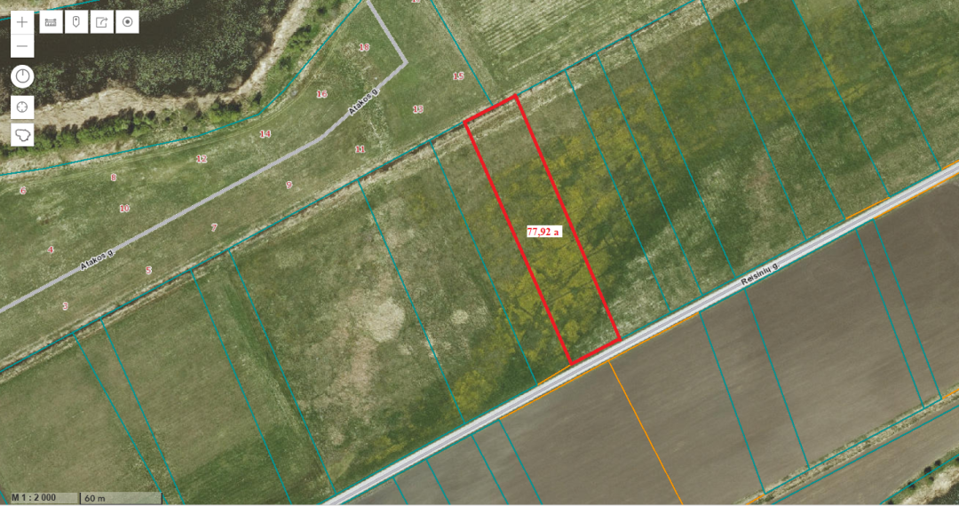 Parduodamas sklypas Reisinių g., Drevernos k., Klaipėdos r. sav., 77.92 a ploto 4