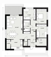 Parduodamas namas Stirnų g., Krūmėniškių k., Širvintų r. sav., 113.00 m² ploto 4 kambariai 12