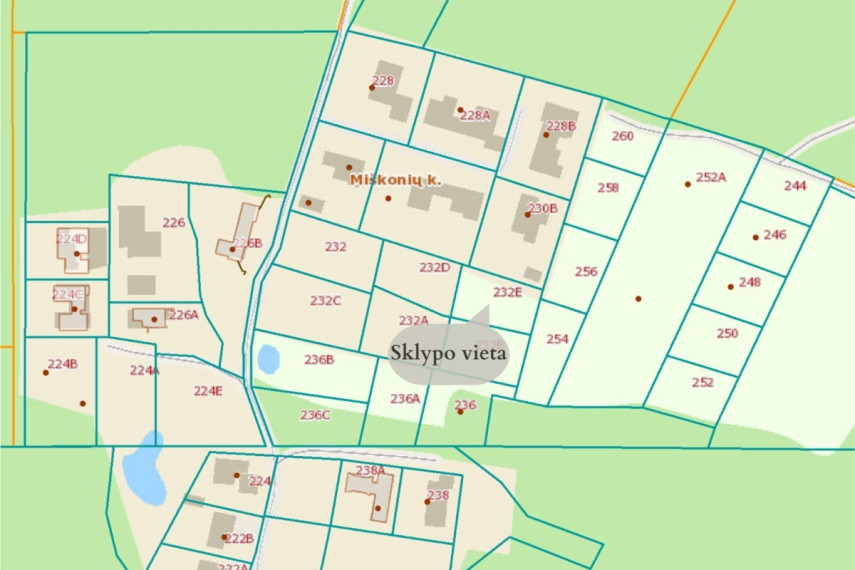 Parduodamas kitos paskirties sklypas Nemenčinės pl., Miškonių k., Vilniaus r. sav., 10 a ploto 6