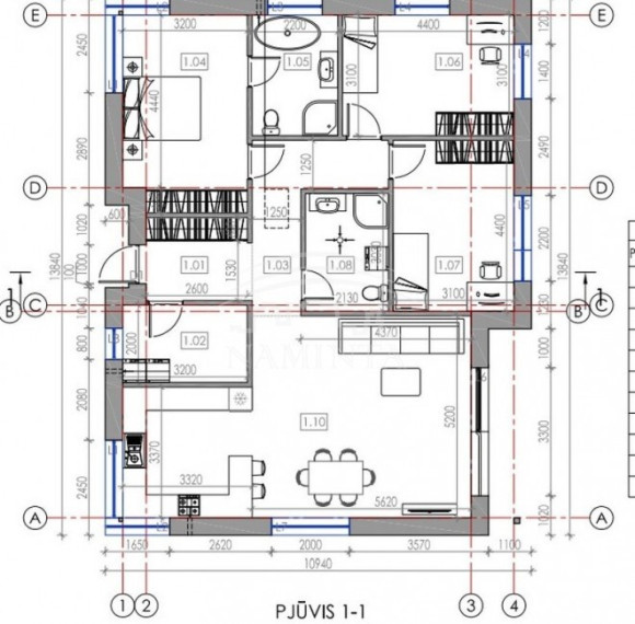 Parduodamas namas Lelių k., Klaipėdos r. sav., 117 m2 ploto, 1 aukštai 2