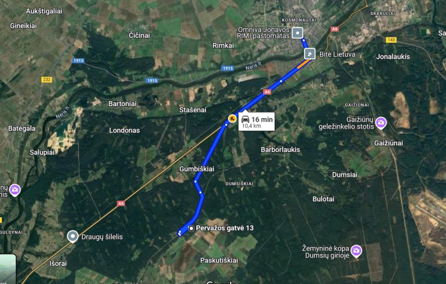 Parduodamas kitos paskirties sklypas Jonavos r. sav., Šafarkos k., Pervažos g.13, 126 a ploto 9