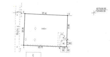 Parduodamas namų valdos paskirties sklypas Miglių g., Molainiai, Panevėžio m., Panevėžio m. sav., 5.53 a ploto 6