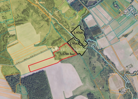 Parduodamas žemės ūkio paskirties sklypas Žalpelių k., Šiaulių r. sav., 512.46 a ploto